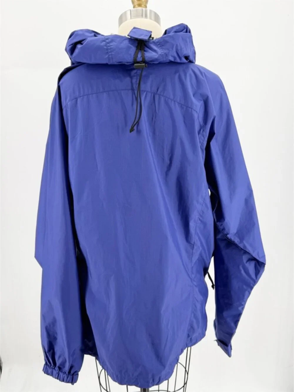 PATAGONIA Spellcell Full Zip Hooded Windbreaker Jacket 90s Vtg Blue M - Picture 9 of 16